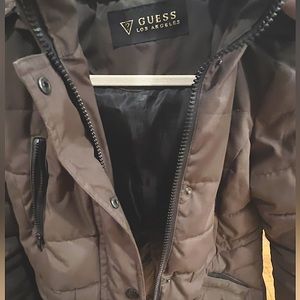 Guess Los Angeles, Size Small, Brown Slight Puff Winter Coat